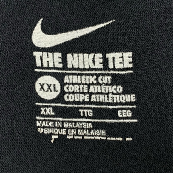 SOLD Nike Tee Athletic Cut Brasil Brazil XXL Men Green Yellow Blue Black Check - Picture 4 of 9